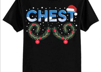 Chest Nuts Matching Chestnuts Funny Christmas Couples Chest T-Shirt ltsp