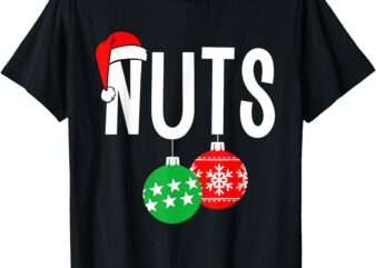 Chest Nuts Matching Chestnuts Funny Christmas Couples Nuts T-Shirt