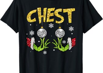 Chest Nuts Matching Chestnuts Funny Christmas Couples Women T-Shirt