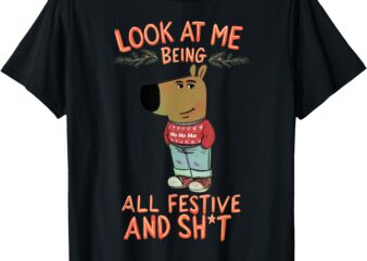 Chill-Guy Meme Costume Funny festive Meme T-Shirt