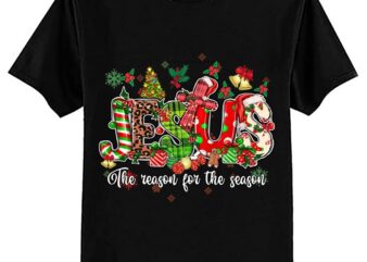 Christian Jesus The Reason Xmas Holiday Season Christmas T-Shirt ltsp