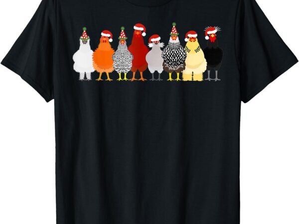 Christmas chicken squad cute chicken farm animals t-shirt