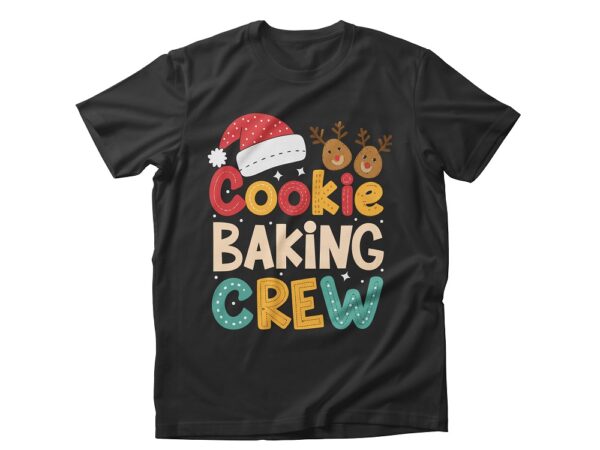 Christmas cookie baking crew t-shirt design