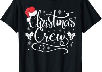 Christmas Crew Family Group Matching Christmas Pajama Party T-Shirt