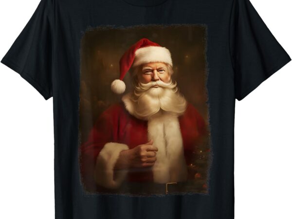 Christmas funny trump santa claus retro vintage xmas pajamas t-shirt