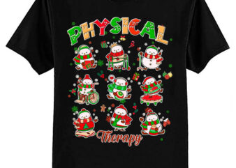 Christmas Physical Therapy Snowman Christmas Physical Therapy Shirt ltsp