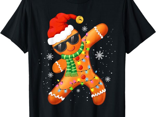 Christmas shirts kids boys toddler gingerbread xmas lights t-shirt