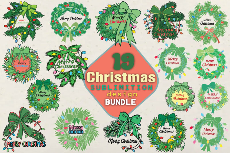 Merry Christmas T-shirt Bundle Merry Christmas Svg Bundle