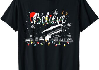 Christmas Train Christmas Polar Believe Express Xmas Santa T-Shirt