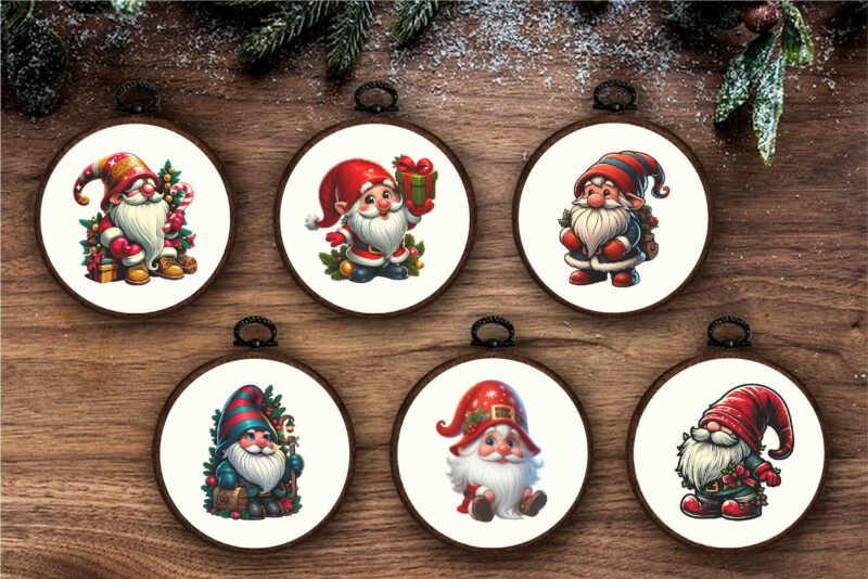 Christmas gnome. Clipart, PNG.