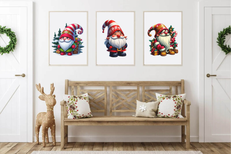 Christmas gnome. Clipart, PNG.