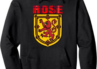 Clan Rose Tartan Scottish Family Name Scotland Pride Pullover Hoodie