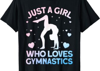 Cool Gymnastics Art For Girls Kids Women Gymnastics Gymnast T-Shirt