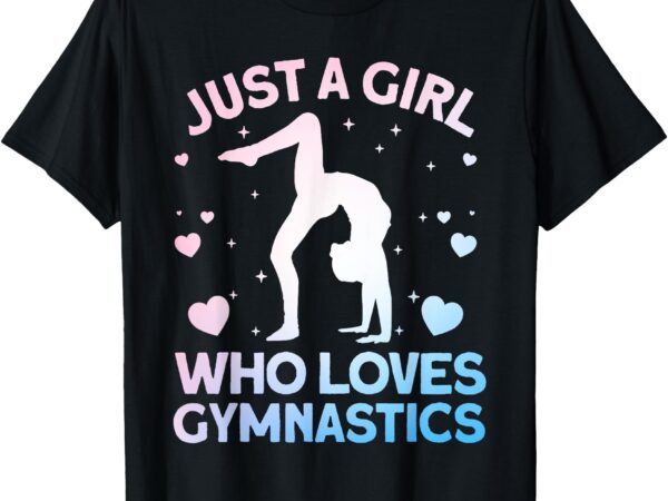 Cool gymnastics art for girls kids women gymnastics gymnast t-shirt