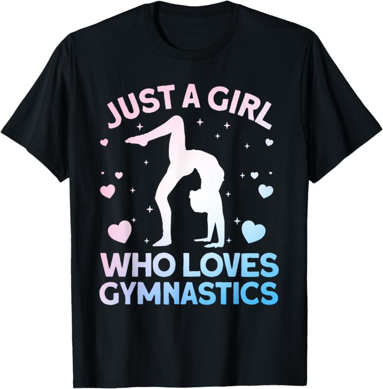 Cool Gymnastics Art For Girls Kids Women Gymnastics Gymnast T-Shirt