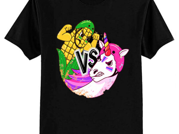 Corn vs unicorn (distressed) t-shirt