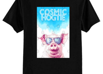 Cosmic Hogtie – Cool Pig Clouds T-Shirt