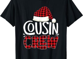 Cousin Crew Family Group Matching Christmas Pajama Party T-Shirt