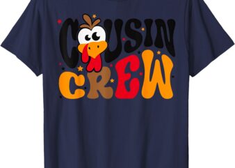 Cousin Crew Turkey Thanksgiving Matching Family T-Shirt