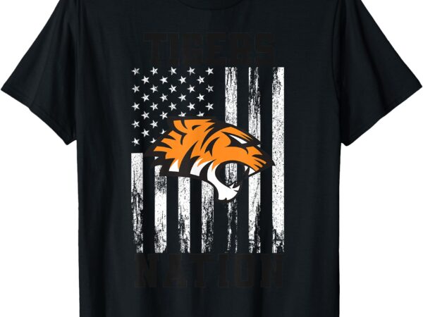 Coweta tigers logo nation hs t-shirt