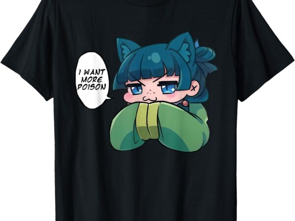 Cute anime cat girl funny apothecary anime diaries mao mao t-shirt