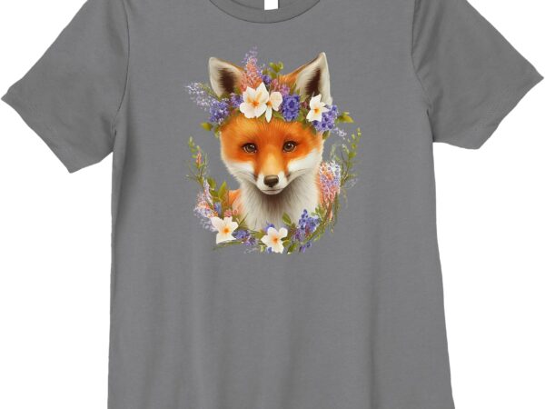 Cute little fox premium t-shirt