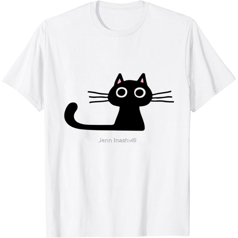 Cutie Kitty Cat Wide Eyed Black Kitten Classic T-Shirt