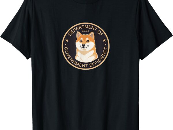 Doge department of government efficiency shiba inu dog coin t-shirt