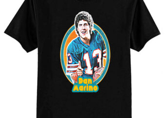 Dan Marino Retro 80s Football Fan Design T-Shirt