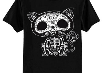 Day of the Dead Kitty Classic T-Shirt