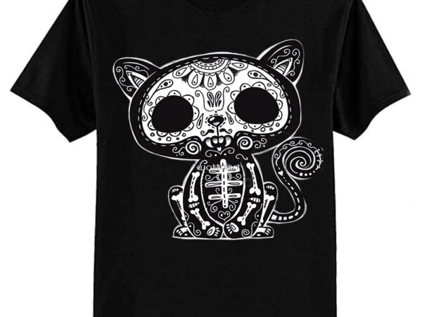 Day of the dead kitty classic t-shirt