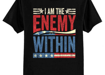 Democrat Kamala Harris Enemy Within Anti-Trump Left Wing T-Shirt