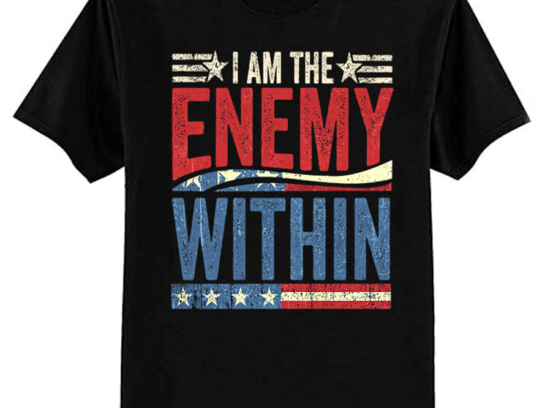 Democrat kamala harris enemy within anti-trump left wing t-shirt