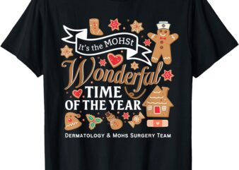 Dermatology and Mohs Surgery Team Holiday Christmas Womens T-Shirt