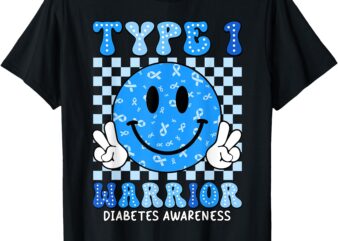 Diabetes Awareness Toddler Ribbon T1D Warrior Support Squad T-Shirt