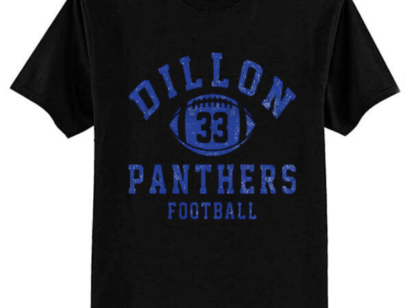 Dillon panthers football – #33 tim riggins – vintage logo t-shirt