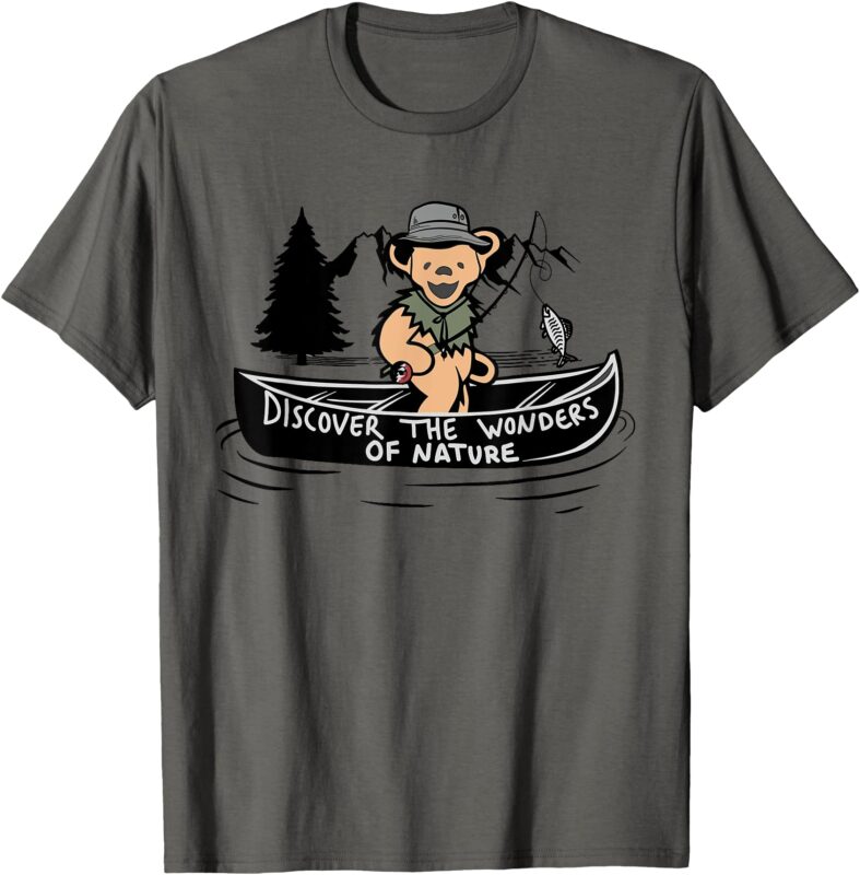 Discover The Wonders of Nature Fishing Hiking Funny T-Shirt