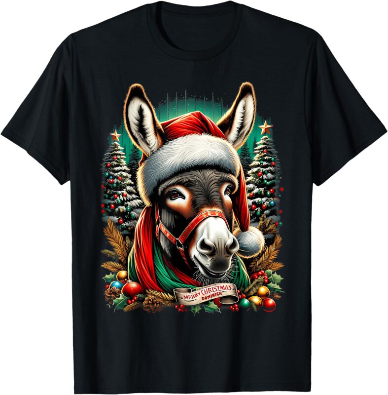 Dominick The Donkey Christmas Funny T-Shirt