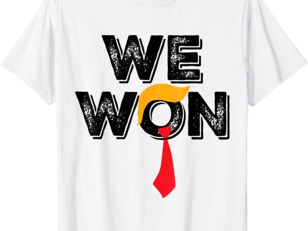 Donald trump 47th president jd vance we won get over it 2024 t-shirt