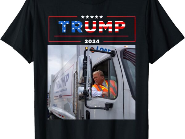 Donald trump rides in garbage truck shirt garbage tee trump t-shirt