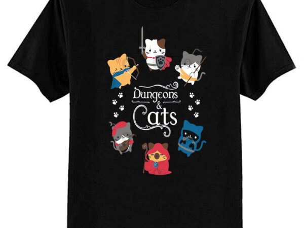 Dungeons & cats t-shirt