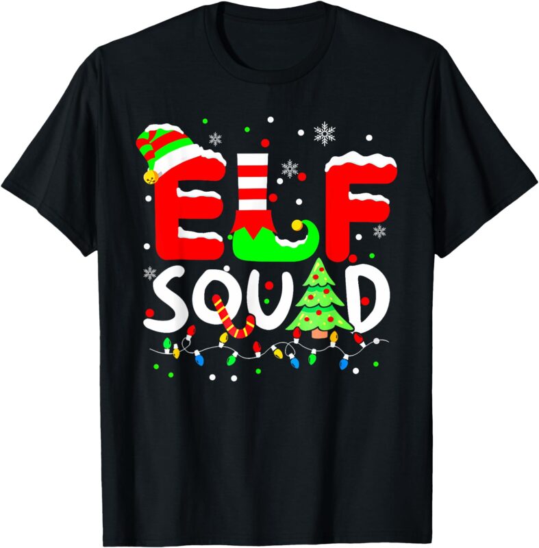 Elf Squad Christmas Matching Family Toddler Boy Girl Xmas T-Shirt