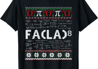 FA (LA)8 Funny Christmas Santa Fa La Math Teacher Student T-Shirt