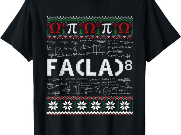 Fa (la)8 funny christmas santa fa la math teacher student t-shirt