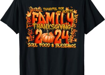 Family 2024 Thanksgiving png, Thanksgiving Crew T-Shirt