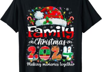 Family Christmas 2024 Matching Outfit Xmas Squad Santa Group T-Shirt