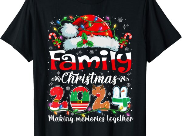 Family christmas 2024 matching outfit xmas squad santa group t-shirt