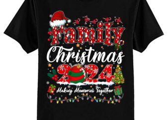 Family Christmas 2024 Matching Outfit Xmas Squad Santa T-Shirt ltsp