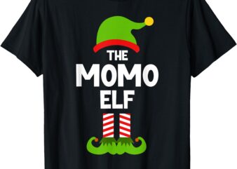 Family Momo Elf Christmas Matching Pajama Funny T-Shirt