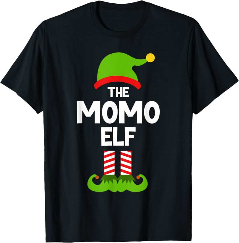 Family Momo Elf Christmas Matching Pajama Funny T-Shirt